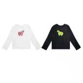 春秋女中国风舒适 T恤 橙庐 161001原创三彩萌马液氨丝光棉长袖