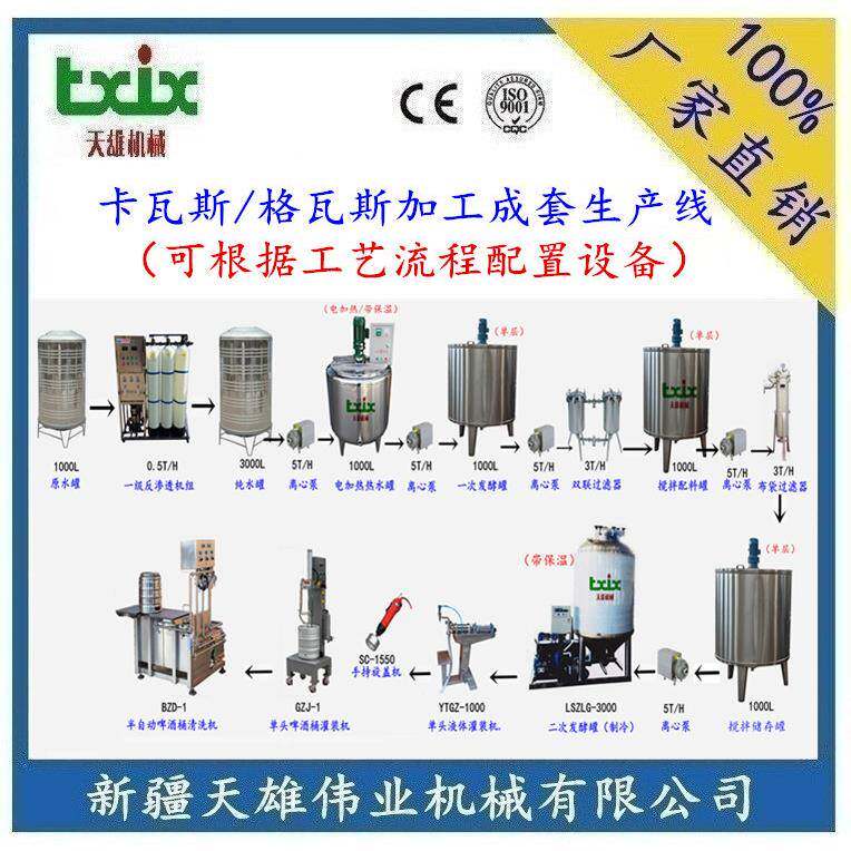 新疆卡瓦斯设备卡瓦斯加工设备格瓦斯成套设备新疆格瓦斯设备