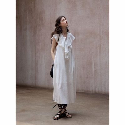 HELLO SEPTEMBER 6月17日  新品开售荷叶边无袖连衣裙M8224