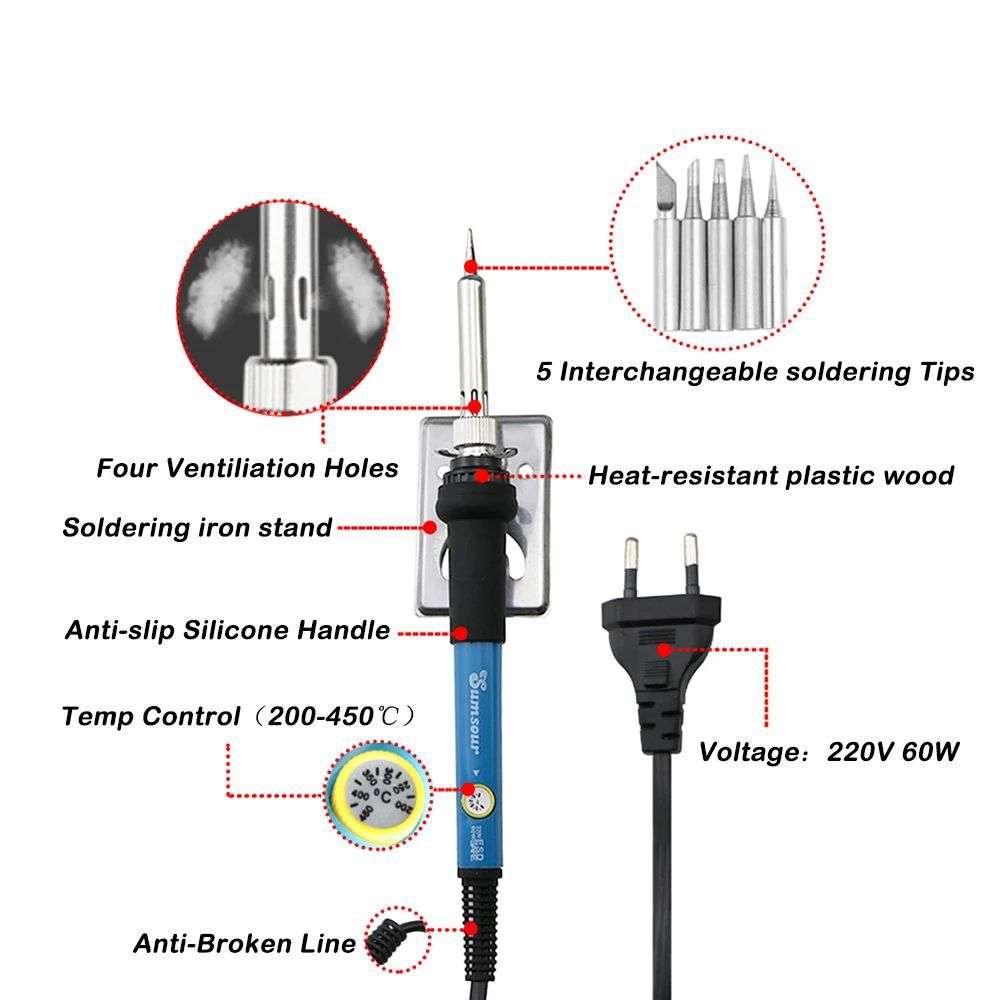 电烙铁可调温度数字显示的电子焊接维修工具eletrice welding