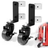 适合滚动工具箱 升级版 钢结构前轮 脚轮套件2件套