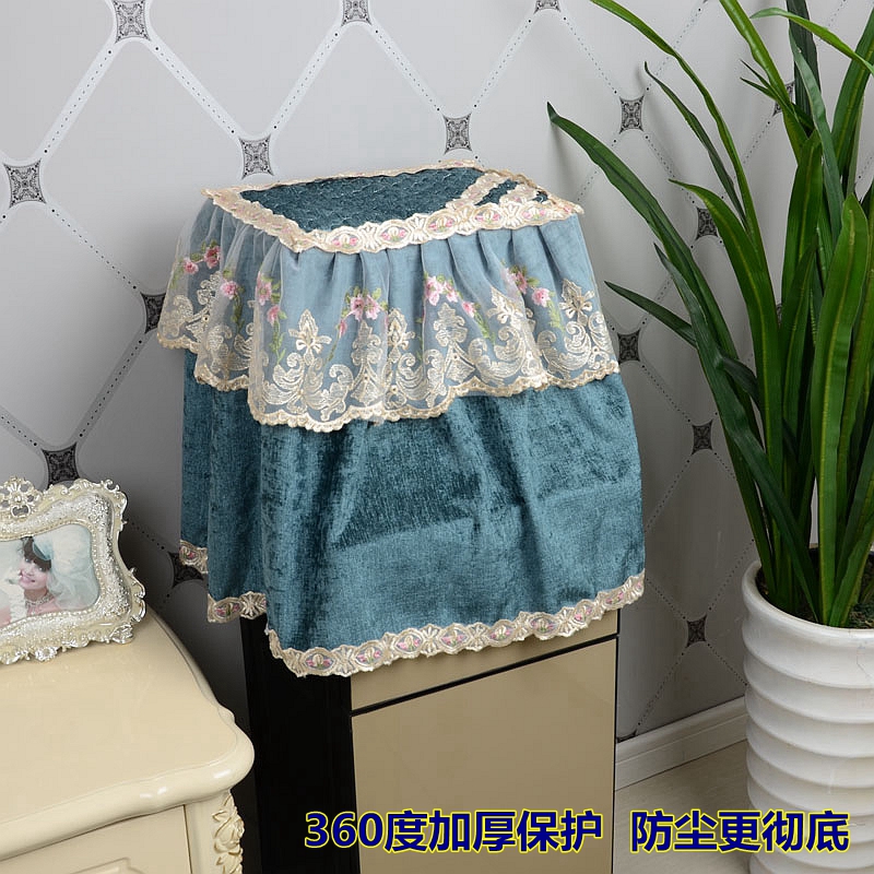 茶吧机罩顶部盖巾防尘罩方形盖布饮水机套刺绣电蒸锅防尘罩水桶套