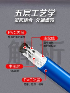 防喷漆乙炔高压线气泵氧气三冻胶软管防爆空压机气管风炮气管管两