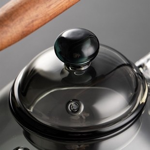 泡茶壶耐热玻璃n煮茶壶带把手家用花茶壶可电陶炉加热烧水壶 日式