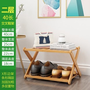 架子简易家用门口多p层经济型宿舍收纳神器实木好看置物架小鞋 鞋