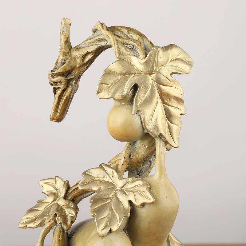 黄铜葫芦摆件福禄有余铜葫芦家居工艺品摆饰