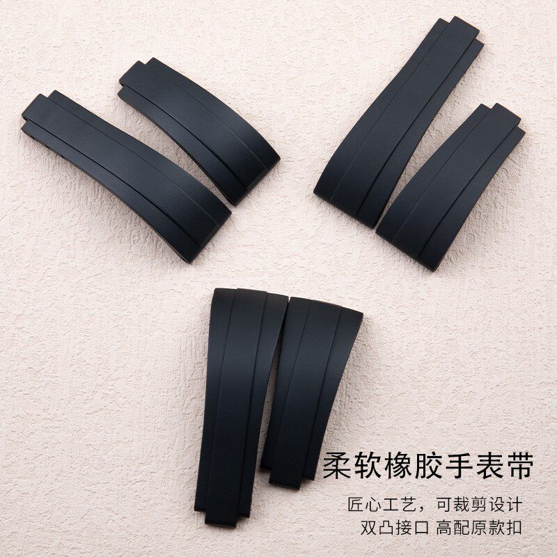 原装款硅胶橡胶手表带适用劳力士迪通拿水鬼王游艇配件20/21mm