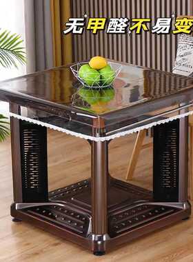 71TX透明胶垫pvc桌布烤火罩水晶板防水防油烤火被电暖桌皮套电炉