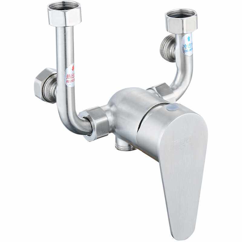 电热水器混水阀明装淋浴配件配大全冷热开关u型混合阀水龙头通用