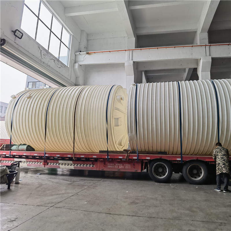 华社塑料水塔加厚圆形储水罐50吨储水桶水箱加强筋滚塑异形加工