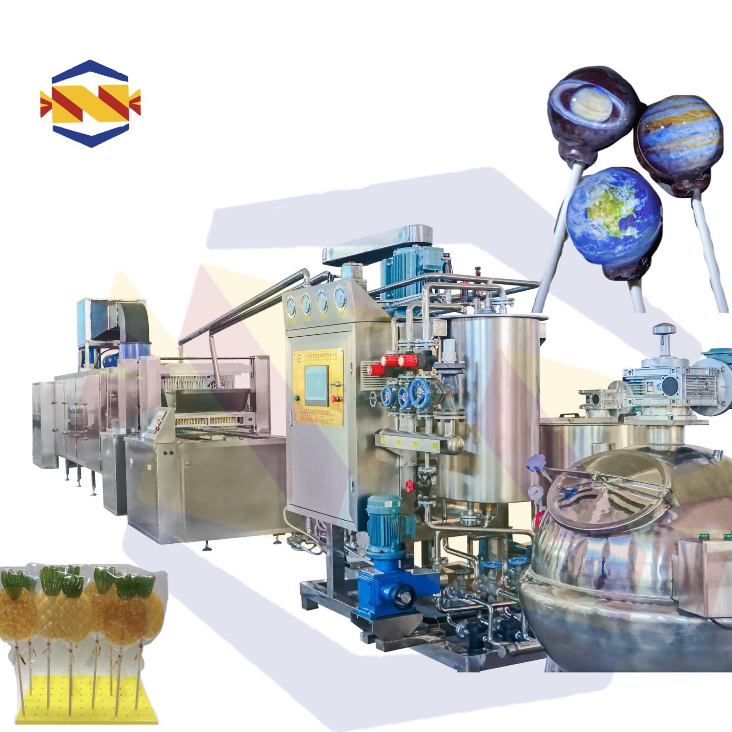 上海思恩厂家棒棒糖浇注生产线带真空薄膜熬糖机组,厨房电器,其他商用厨电,淘宝优惠券,粉丝福利购,淘宝优惠卷