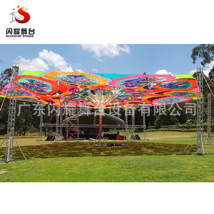 厂家直销铝合金桁架展会背景展架方管大型舞台灯光展架桁架