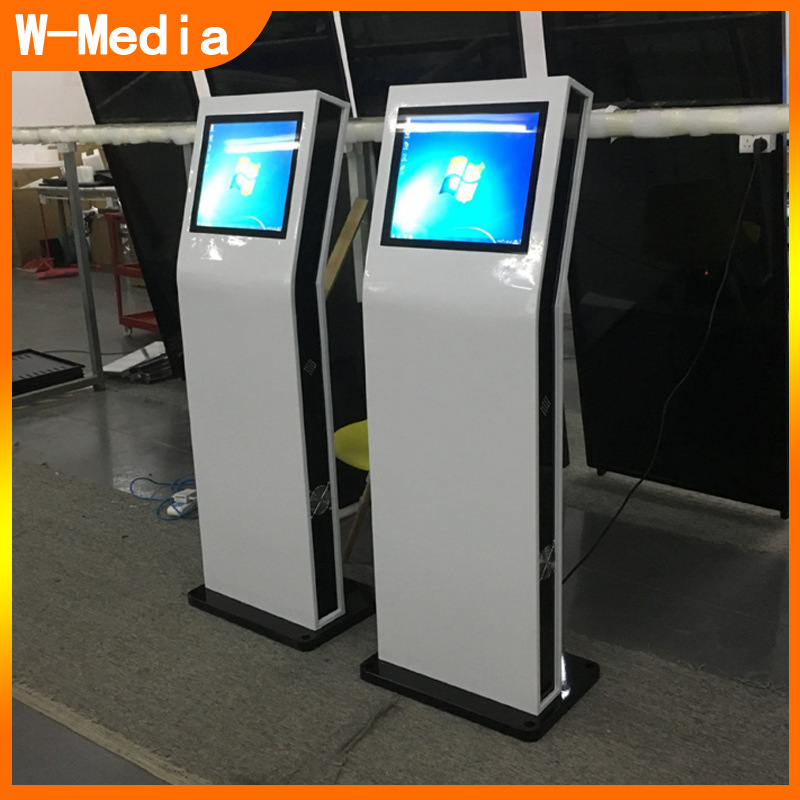 17寸互动触控一体机 多媒体展厅落地显示屏自助触摸查询机