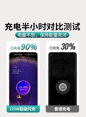 120W超p级闪充适用快OPPORen10Ao13/12/11/10/9Pro数据线opoFi线ndX678充K1211A1pro充电线10A闪充type-c线