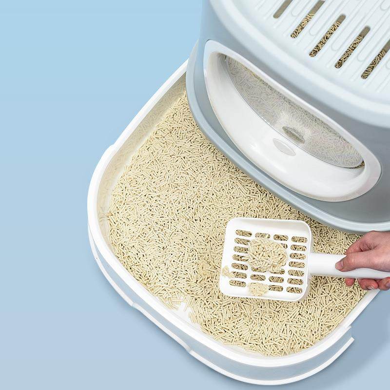 P猫砂盆封出闭式猫厕MSP-07所顶式太空舱宠物猫砂盆P含铲子厂家直