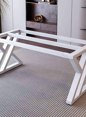 铁艺茶几餐桌铁架岩耐用底座书桌架支架玻璃漆板烤83343脚架支桌