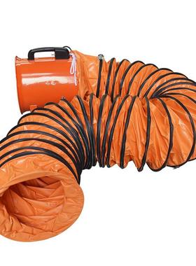 伸通风风管道mPVC缩塑料帆布螺旋管300m油烟管道排软管RRI风机管