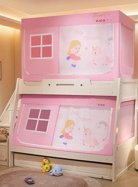 下2025年新款下子母床梯形家上铺用上58016下床1.5m上床蚊帐高低