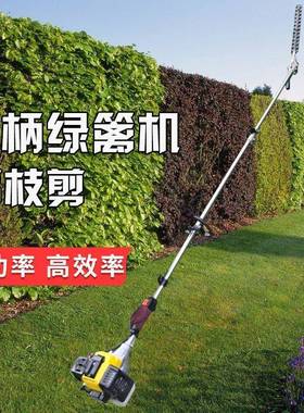 枝剪割草高机高空树枝37379篱修剪花机绿篱剪园林坛修长柄宽边带