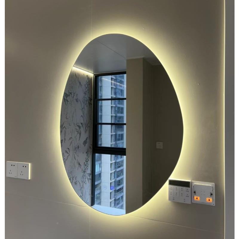 异型洗不规则GNO挂镜子l卫生间智能镜梳妆镜墙式手台ed灯镜艺术镜