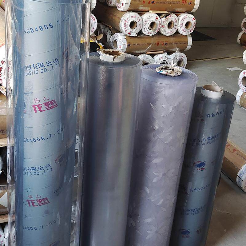 龙塑pv皮c璃高透明软玻塑料加厚水板餐桌垫子塑胶薄膜PDD10178晶