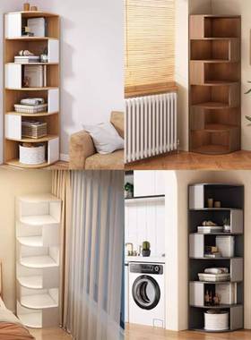 书柜家用转角门格子柜子置物带柜多层收置物架厅77066客卧室角纳落书架