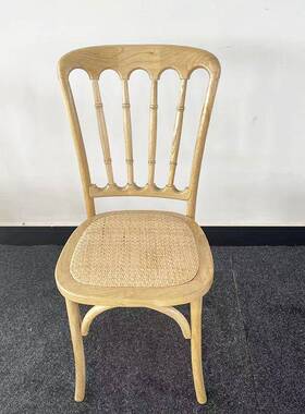 现椿货竹节背靠椅林双色木椅家庭园背69383靠椅从竹节椅量大优