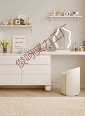 全实木梳妆台卧简约现代多功能斗柜红一64915化妆台可旋室转体网