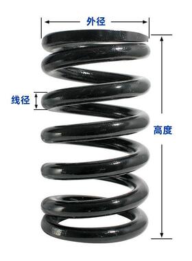 HTV线20-25-0mm大弹簧减震3压簧振矿山机径械给料机舞台簧动筛大