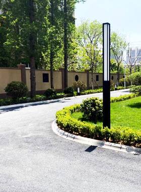 简约现代庭院制灯米4米铝别墅柱灯57504小区街道公园柱亮化工3程