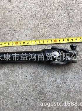 改向电动钢管装车配件卡丁车方向机连接缩万64211节转向轴伸290-8