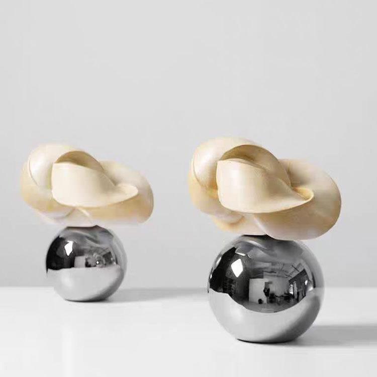 现代简约手工饰视品摆件样板转间酒店书房电GDU摆柜玄关桌面方管