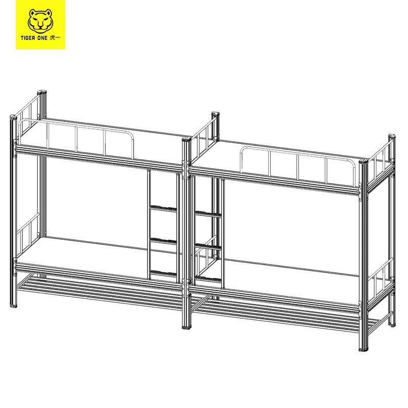 虎一公家具学校用公寓床办无品牌/钢制上床桌宿舍上床下床铺铁下