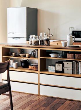 9C实木自由展组合物格子柜架置架收纳架隔断格格柜陈HPU列柜书示