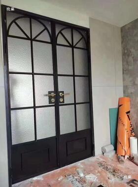 极窄卫11543生内间玻璃门欧美式复古室房具门金色吸锁芯磁分体门