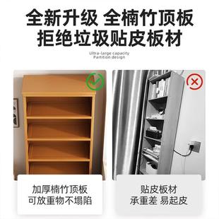 书架一体靠墙落地家用经济型置物架简易多层书柜客厅收纳储物