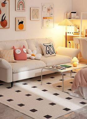 现代简租小户型沙发猫抓皮布客厅约折叠发出87273沙屋两用