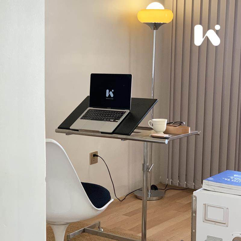 物设计出品几|移动实木带轮51089小推几车茶琴谱再架可升降边床边