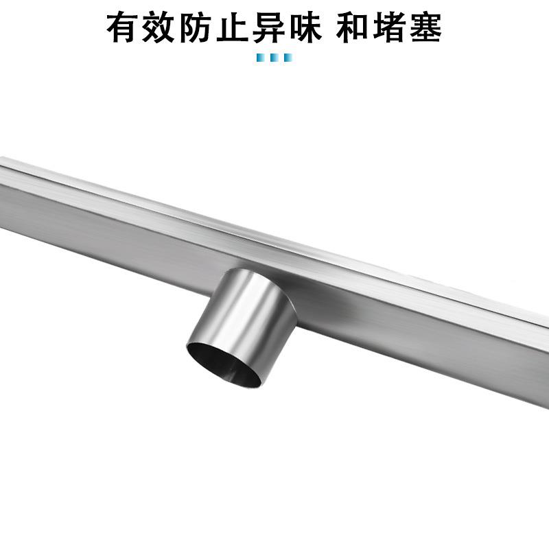 不锈钢美直排0地漏SUS3系4室卫生间24/28英寸79798条形防溢水浴防