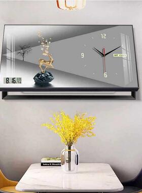 万年历用电子钟表电家表箱上翻钟客厅现代轻奢餐F97JS6M8厅遮挂挡