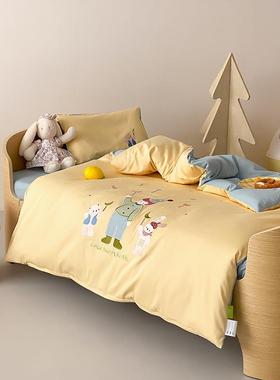 幼儿园被子三件纯棉儿童褥六49032七件套子套宝宝入园午睡小孩床