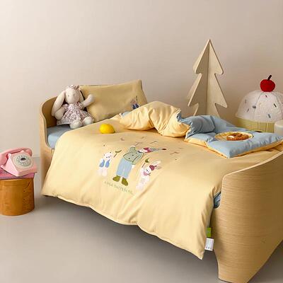 幼儿园被子三件纯棉儿童褥六49032七件套子套宝宝入园午睡小孩床