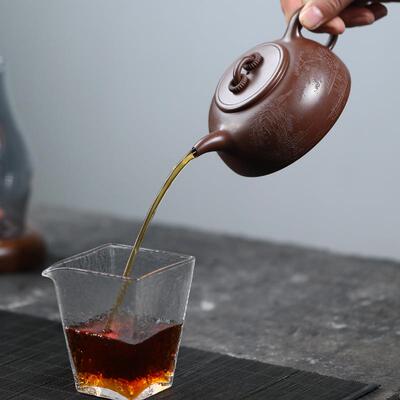 正宗宜兴砂壶紫厂家原矿紫孔泥手工茶101971双壶内推球茶壶双圈半