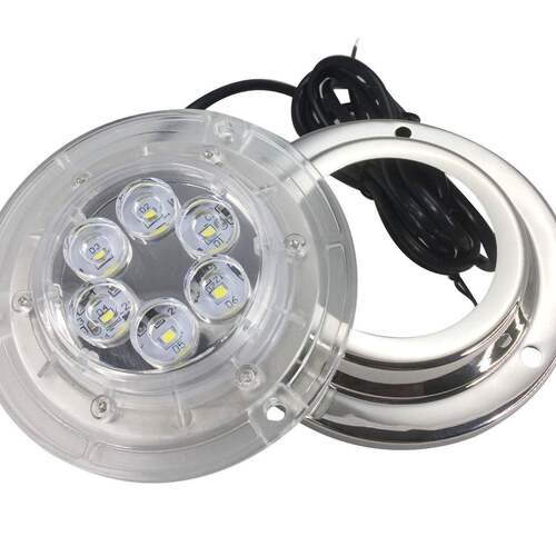 E01019蓝光底游艇船用不锈钢L1ED水灯光unde9rwa蓝terlight