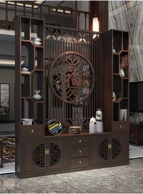 新中式屏风隔客厅福字镂空置断架定制家用正对大门入户玄10646关