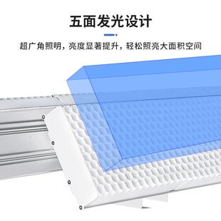 LED羽毛球馆长灯防眩蜂窝格栅无品牌/80照W球馆吊灯室内条羽型毛