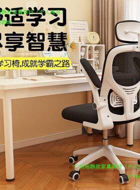 电椅子舒服久坐座家用靠脑背办公椅学61461生学习人宿舍体工学电