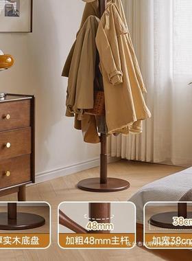 木衣架落地卧式室挂衣架家用简立衣帽架室易内实挂包架门口smFA8T