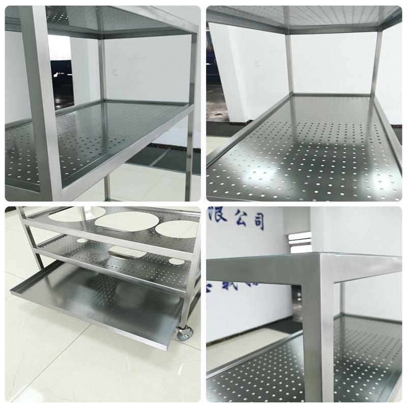 0网4不锈钢NOO3移层动货架孔板沥水架三货架晾晒架带接水盘
