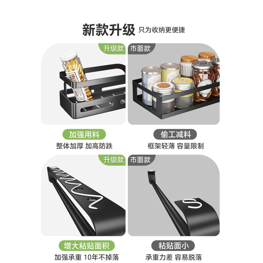 可旋转厨房调料置物架壁挂式转角调味品储物架家用佐料墙角收纳架